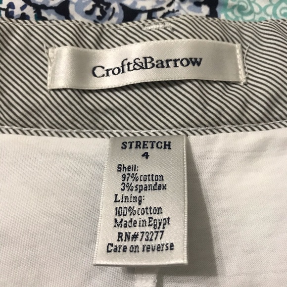 Croft& Barrow flora Patterned short skirt short 4 - Picture 4 of 7